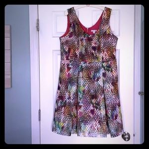 New York & Company Multicolored A-line Party Dress